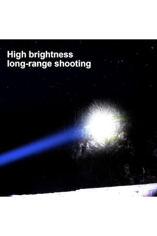 Jeehugo Model 101 Led Şapka Feneri, 800mah Li-pil, 8w Xpe+cob Işık, Usb Şarj, Dış Mekan, Gece Balıkçılığı, 71g Hafif Abs, Siyah Siyah