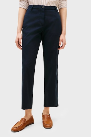 Tommy Hilfiger Pamuklu Slim Fit Yüksek Bel Pantolon Bayan Pantolon Ww0ww49647 C1g Lacivert