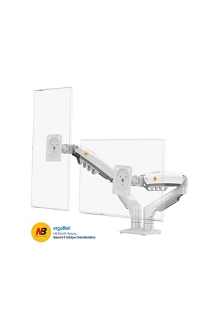 Lexroo North Bayou Nb F160 Ergonomic Çift Kol 2-9 Kg Kapasiteli Yeni Nesil Profosyonel Monitör