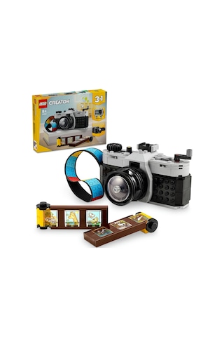 LEGO® Creator 3’ü 1 Arada Retro Fotoğraf Makinesi 31147 - 8+ Yaratıcı Oyuncak Yapım Seti (261 Parça)