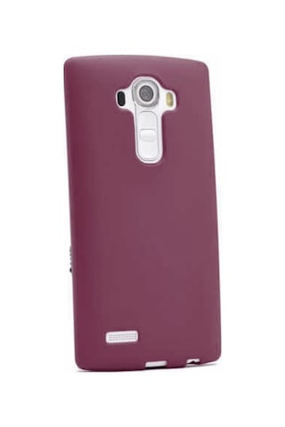 LG Uyumlu G4 Kılıf Zore Premier Silikon Kapak Mürdüm