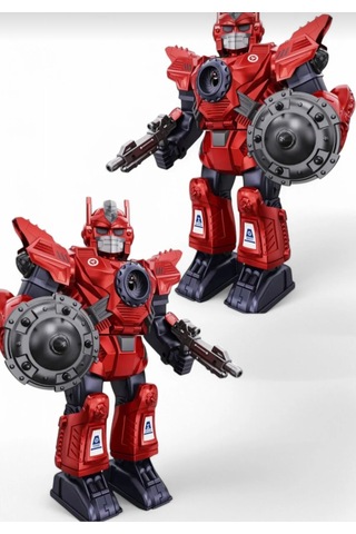 Pilli Sesli Işıklı Ve Müzikli Buhar Çıkartan Hareketli Pilli Robot 34 Cm - Buhar Atan Müzikli Robot