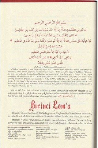Lemalar, Risalei Nur Külliyatından Orta Boy, Termo Cilt & Lü...