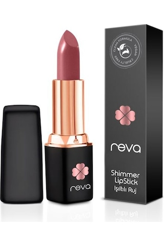 Reva Shimmer Lipstick Clean Formula Ruj Old Rose