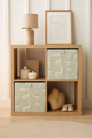 Ocean Home Textile 2'li Çocuk Odası Dinozor Kutu Set 33 X 30 X 33 Cm Mint