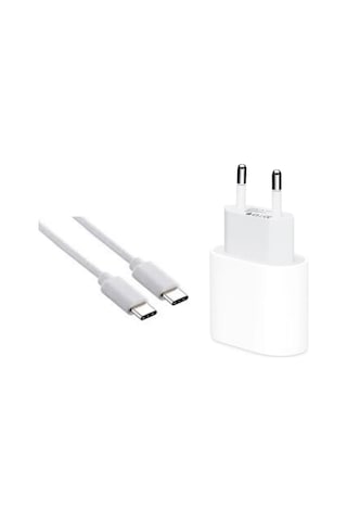 Apple Uyumlu iPhone 15 Usb-c Şarj Seti Type-c 15- 15 Pro Max  Hızlı Şarj Aleti 25w Güç Adaptörü Ve Kablo