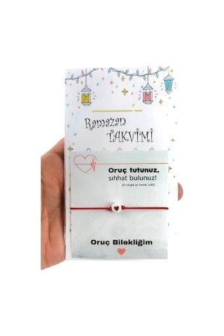 5 Adet Ramazan Oruç Bilekliği - Ramazan Takvimi - Jelatinli - Ram Çok Renkli