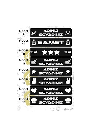Karbonsoft Kişiye Özel Ahşap Dekor Plaka, Araba Plaka, Isimli Plaka, Cam Önü Plakası, Aksesuar Plaka Mdf Karbonnm5