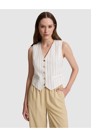 Pierre Cardin Kadın Ekru Yelek Dokuma 50323439-vr019