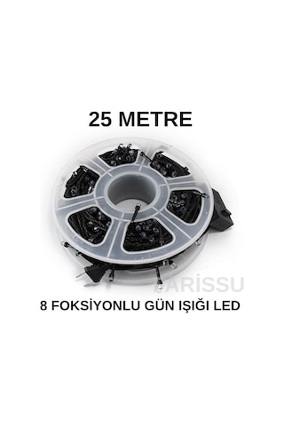 25 Metre Fişli Gün Işığı Led Işık İç Ve Dış Mekanlara Sıcak Ambiyans Gün Işığı