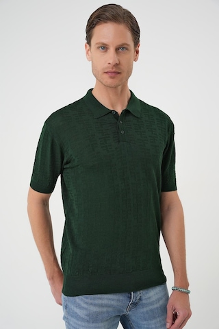 Efor Comfort Fit Polo Yaka Pamuklu Kısa Kol Casual Yeşil Triko Tişört Tr 880 Yeşil