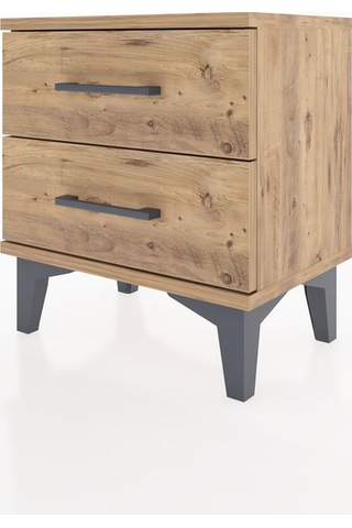 Arges Komodin 2 Çekmeceli 44x30x48 Çam-çam Çam
