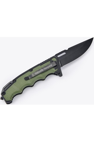 Columbia Kamp Bıçağı, Paslanmaz Çelik Bıçak, Av Bıçağı, Katlanır Çakı, Açık 22 Cm, Kapalı 13 Cm - Siyah