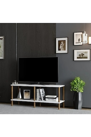 Tv Sehpası Şota Beyaz 90 Cm