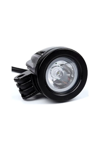 Motosiklet Sis Farı Beyaz Güçlü Led Far Odaklamalı Yuvarlak Led 1 Adet