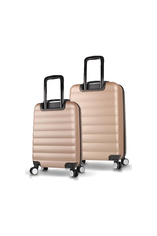 My Valice Colors Abs Kabin Ve Orta Boy Gold 2'li Valiz Seti Altın
