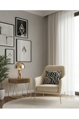 Turkıshrug Kıngdom Zebra Desenli Dekoratif Kırlent Kılıfı 43x43 Cm Siyah Beyaz Modern Tasarım 43 X 43 Çok Renkli
