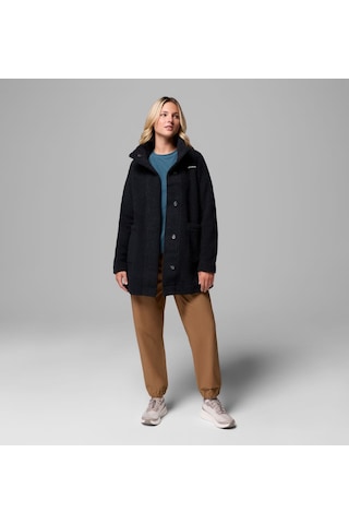 Columbia Al1333 Panorama Sherpa Uzun Kadın Polar Ceket 1862581010 Siyah