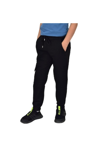 Erkek Çocuk Tek Kargo Cepli Eşofman Altı Bgl-st04630 Siyah