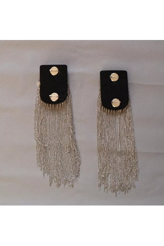 Sweet Night Omuz Askıları 2'li, Zincirli Broşlar 226185248 Siyah