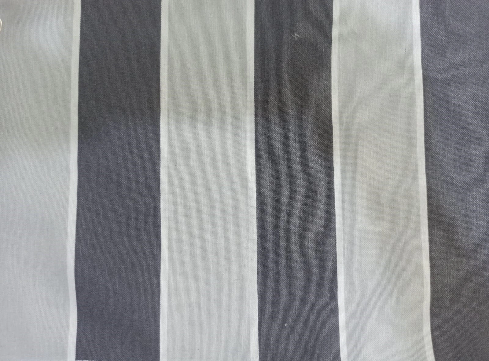 Ceylan Home Balkon Perdesi Kuş Gözü Ölçü Seçenekli Gri-gri Çizgili Gri