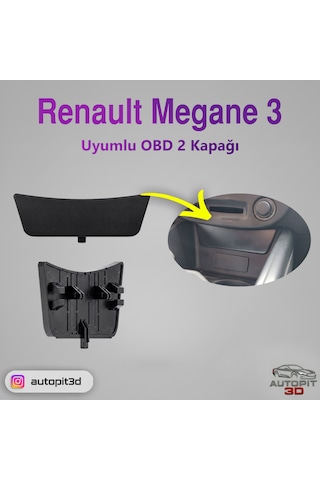 Renault Megane 3 Uyumlu Obd 2 Orta Konsol Yuvası Kapağı