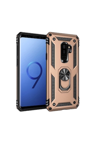 Zore Galaxy Uyumlu S9 Plus Kılıf Msra Vega Kapak - Gold Gold