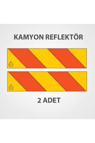 Leader E 37 Yönetmeliğe Uygun Kamyon Kasa Reflektörü 2 Adet Sac