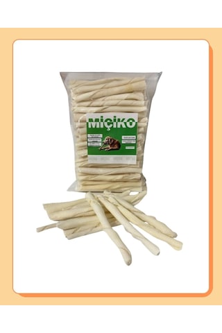 100lü Sütlü Burgu Çubuk Ödül Çubuğu Ve Çiğneme Kemiği