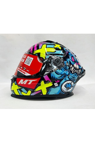 Şefaf Vizörlü + Mt Braker Sv Crazy Teddy B7 Kapalı Kask