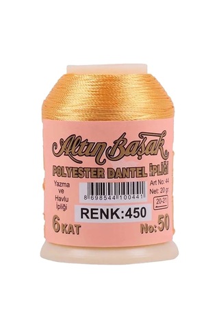 Jenerik 3 Adet Altınbaşak Oya Ve Dantel İpi 20 Gr - Royaleks - No: 450