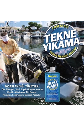 Starbrite - Tekne Temizleyici Ağır Hizmet Konsantre 500 Ml : 1-2 Kapakla Tam Temizlik, Cilayı Sökmeyen Güçlü Formül