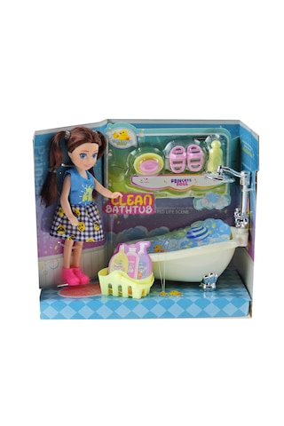Bella Banyo Seti 8 Parça Oyuncak Bebek