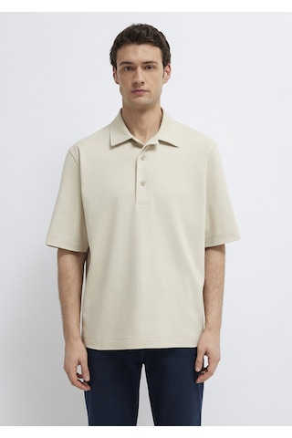 Mavi - Bej Polo Tişört 0613344-70144