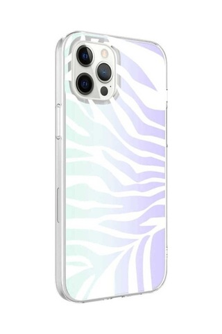 Apple Uyumlu iPhone 12 Pro Kılıf Zore M-blue Desenli Kapak Zebra No1