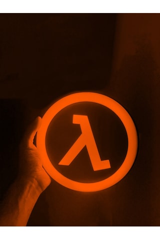 Half Life Tasarımlı Dekoratif Aydınlatma Led Gece Lambası Çok Renkli