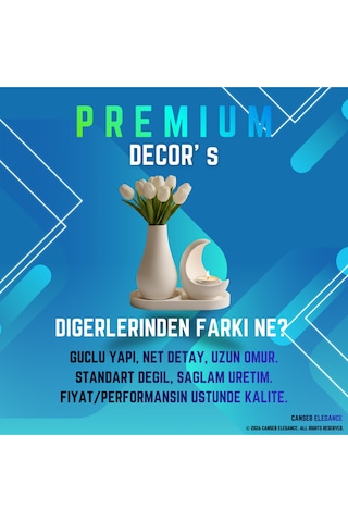 Dörtlü Set Kız & Kalpli Fincan Mumsuz Premium Set - Dekoratif Set - Pinterest - Bohem - İskandinav Tarzı - Vazo - Dekoratif Vazo - Obje - Biblo - Heykel - Hediyelik - Dekor Obje