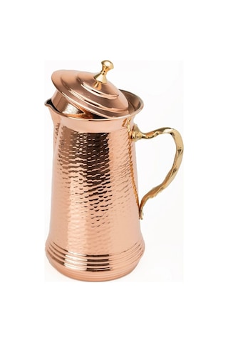 Gaziantep Bakır El Dövmeli Sürahi Kalaylı