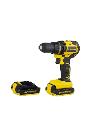 Deko STN 24V 5 Ah Li-ion Çift Akülü Darbesiz Matkap Vidalama