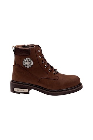 Harley Davidson Jim Dark Brown Nubuk Erkek Bot Kahverengi