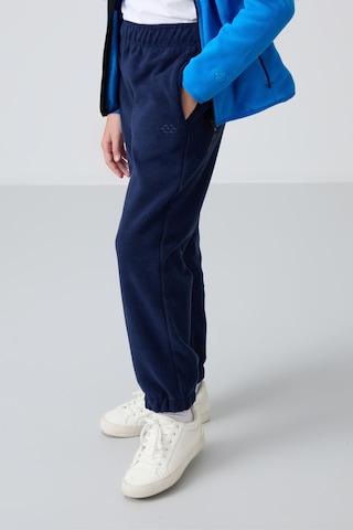 Tommy Life İndigo Kalın Yumuşak Dokulu Standart Fit Nakışlı Polar Kız Çocuk Eşofman Alt - 75155 İndigo