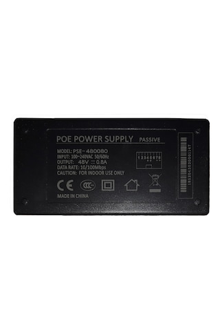 Pse-480080 48v 0.8a 10-100 Poe Adaptör Injektor