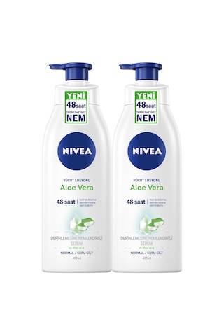 Nivea Aloe Vera Nemlendirici Serum Vücut Losyonu 2 x 400 ML