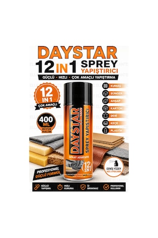Sprey Yapıştırıcı 400 Ml Güçlü Çok Amaçlı Kumaş Sünger Ahşap Deri Karton Keçe Yapıştırıcı