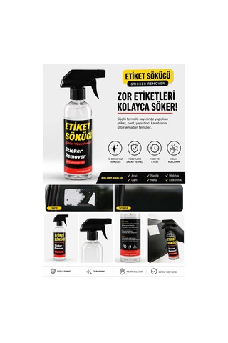 Auto Wiwax Etiket Sökücü Sprey Yapışkan Sticker Kalıntısı Temizleyici Ppf Sökücü 5 Litre