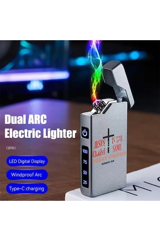 Trendooze Gaojunshop01 Usb-c Şarjlı Rüzg. Geçirmez Çakmak, 2. Adet Siyah Siyah