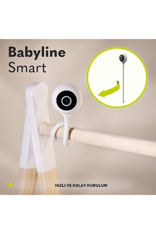 Lionelo Babyline Smart Wi-fi Bebek Kamerası, Gece Görüşlü, Hareket Ve Ses Algılamalı Kamera Sistemi