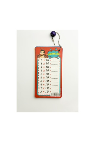 Bak Gel Al Renkli Çarpım Tablosu Eğitim Kartları, İlkokul Matematik Öğrenme Kartları, Eğlenceli Çarpma Öğrenme - Bgacarpimkart001