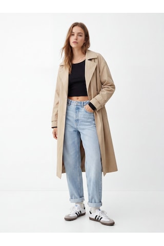 LTB Uzun Kollu Bisiklet Yaka Crop Siyah Sweatshırt
