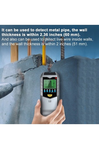 Pazly Ahşap Kiriş Dedektörü, Lcd Aydınlatmalı Dijital Duvar Tarayıcı, Metal Ve Tel Algılama